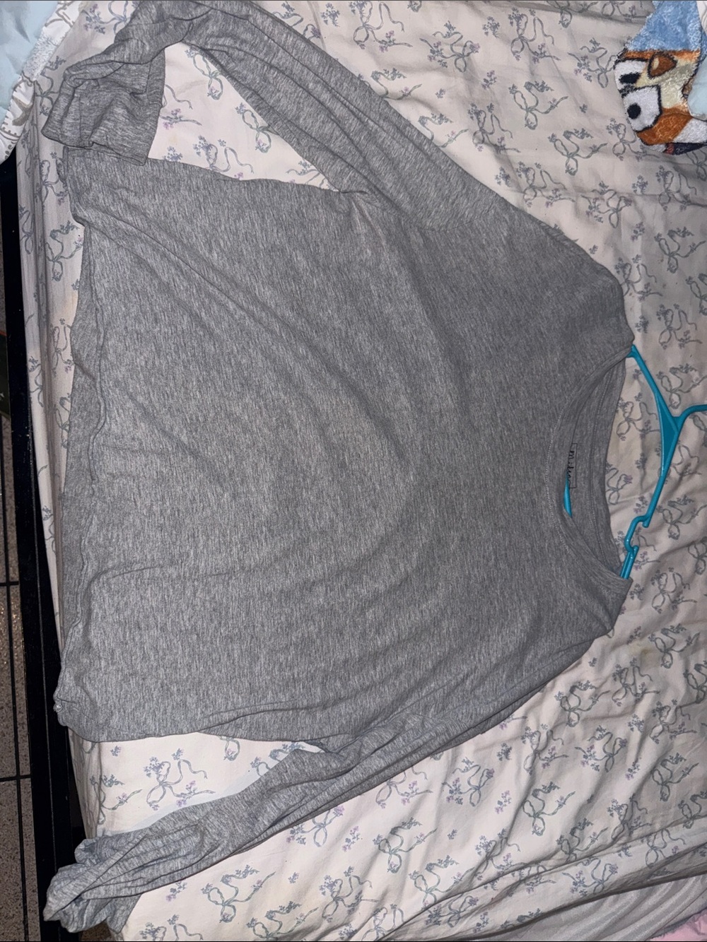 Lightweight Gray Long Sleeve Top